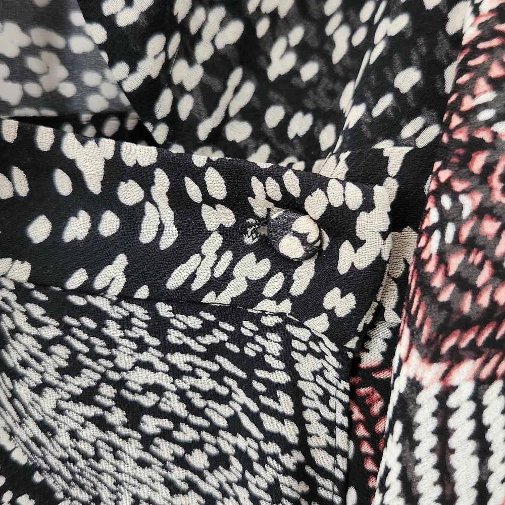 Bcbg Maxazria Abstract Patchwork Maxi Wrap Dress … - image 6